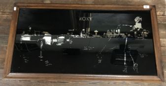 A later framed black print Roxy Music 