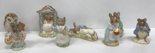 A collection of Royal Albert Beatrix Potter figures comprising 