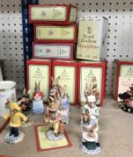 A collection of Royal Doulton Bunnykins figures comprising 