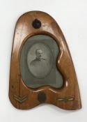 A World War I Royal Flying Corps propellor tip framed photograph of 