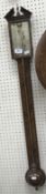 A George III mahogany cased stick barome
