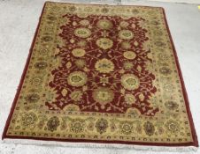 A modern Ziegler style carpet, the centr