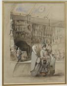 WILLIAM GRONOW DAVIS “Arab street scene”