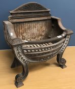 A 19th Century cast iron bellied fire ba