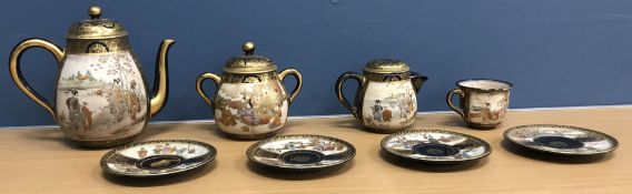 A 19th Century Japanese Satsuma part tea