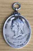 A Victorian silver medal 