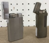 A Dunhill lighter with engine turned dec