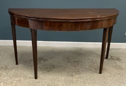 A late George III mahogany side or tea t