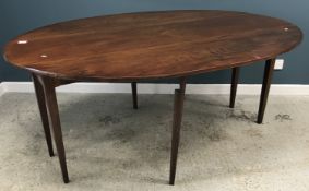 A 19th Century mahogany wake table, the