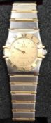 A ladies Omega Constellation steel cased
