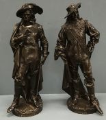 A pair of late 19th Century French bronz