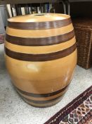A large Victorian stoneware barrel, 64 c