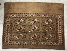 A Bokhara tribal rug, the central panel
