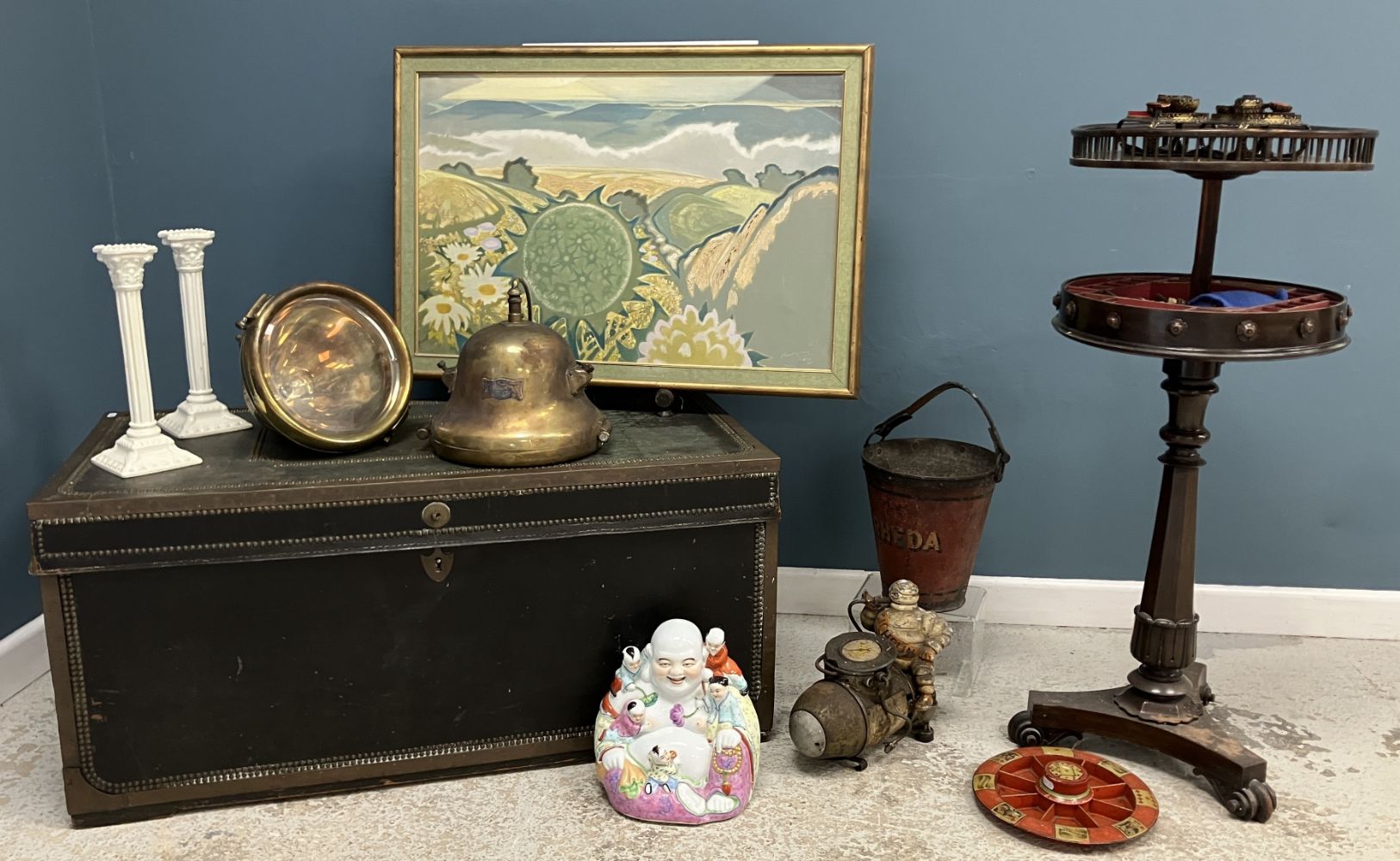 Antique, Vintage & Modern Interiors - 13th August also including Silver, Jewellery, Gold, as well as Garden items, etc.