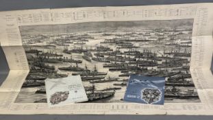 A supplement chart from illustrated newspaper ‘The Graphic’ 1896, entitled ‘Our First Line of