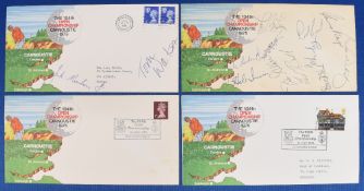 1975 Open Golf Championship FDC's one signed by winner Tom Watson and runner-up Jack Newton, one
