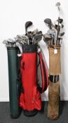 Quantity of Classic and vintage Golf Clubs - steel shafted featuring a mixed selection of irons,