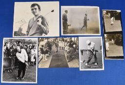 Golfing Photographs to include a signed Tony Jacklin photograph, an American press photo of R