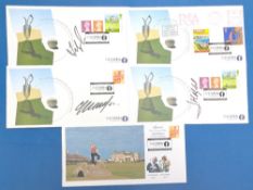 2005 St Andrews The Open Championship Signed FDCs, Colin Montgomery (2nd), Fred Couples, Jose