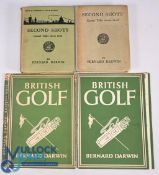 Second Shots - Casual Talks about Golf 1930, hardcover book by Bernard Darwin, two editions of the