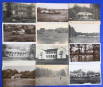 Interesting collection of European Golf Club b&w postcards from the early 1900s onwards to include