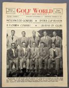 1947 Golf Weekley Magazine Vol 1 No.22 with 1947 Ryder Cup Team front cover - in good clean