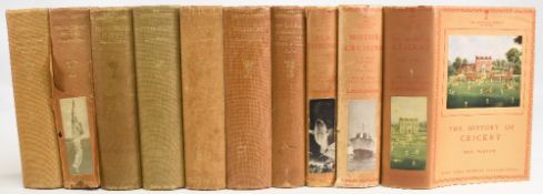 Lonsdale Library Books to include: The History of Cricket 1950, Motor Cruising 1935, Sea Fishing