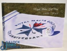 Royal Malta Golf Club 1888-2013 Commemorative Book 25th Anniversary, in very good condition