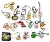 1982-1999 Cheltenham Horse Racing Club enamel Fob and Badges, plus a Royal Ascot pin badge (16)