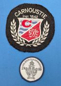 Vintage Carnoustie Blazer Badge and 1988 Open Championship at Carnoustie cloth patch