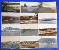 Good collection of early Cooden Beach Golf Links b&w golfing postcards from the 1914 onwards (16) to