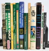 A selection of Golf Books to include Golf Injury Handbook 1999 Allan Levy, The Palne truth for
