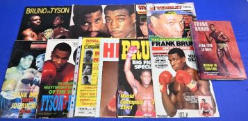 Frank Bruno Boxing Programmes. Heavyweight division featuring 3/5/83 v Tony Sibson, 19/7/86 v Tim