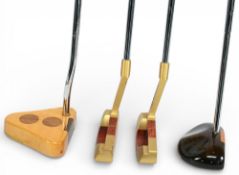 4x Various 'Louisville Golf' putters - to include 2x 'Louie 3 True Center Persimmon' putters