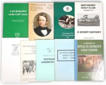 Golf History, Centenary and paperback publications to include Lord Rutherford on the Golf Course