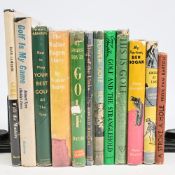 12x Period Golf Books: Power Golf Ben Hogan 1959, A Stroke a Hole Pam Barton 1937, Golfers at Law
