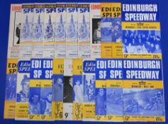 Edinburgh speedway programmes from the sixties to include 1962 x1 1963 x7 1964 x3 1965 x3 1966 x6