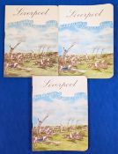 1965-1967 Steeplechase Grand National Racecards 27th March 1965, 26th March 1966, 8th April 1967, in