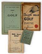 Period Golf Rules and Instructional Golf Booklets: a small Rule of Golf John Barker & Co, The Sports