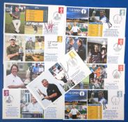 2010-2018 The Open Championship signed FDCs, 2018 winner signed Louis Oosthuizen, 2011 winner