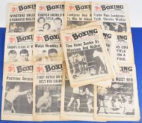 Boxing News newspaper magazine 1964-1969 to include 1964 x 39, 1965 x 35, 1966 x 44, 1967 x 44, 1968