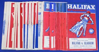 Halifax speedway programmes from the sixties to include 1965 x18 1966 x15 1967 x9 1969 x10 1970