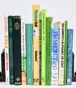 A selection of Golf Books to include Golf Gedichte 1989 Von Sonni Sauter-Belz, The Secret of Golf