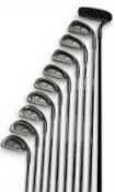 Set of 9x Classic Ping Eye two plus Golf irons 3-Si, fitted with original Karsten steel shafts and