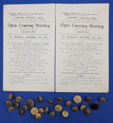 1945 Chirbury Open Coursing Meeting Racecards December 13th 1945, two copies, with a collection of