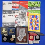 1991-1998 Silverstone Commemorative Motorsport Tokens plaque and a selection of mixed motorsport