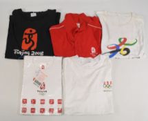London 2012 Olympic Games clothing to include: a grey hoodie size XXL, a blue polo shirt size XL,