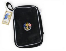 2001 Ryder Cup, The Belfry Toiletry Wash Bag with swing ticket and 2018 Ryder Cup programmes -