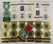 Golf Matchboxes collection to include: Diamond Match Co Southern Pine County Club, Hazeltine