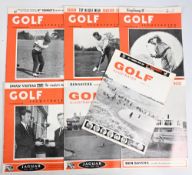 1963-1967 Golf Illustrated Magazine seven issues for 1963 June, 1964 January, June, December, 1966